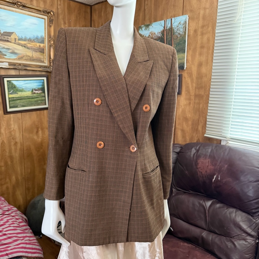 Rena Rowan Checkered Blazer